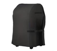 Fauhapyway Housse de barbecue en tissu Oxford 210D imperméable et coupe-vent pour barbecue Weber pour barbecue Landmann au charbon de bois 77 x 67 x 110 cm, noir (avec poignée)