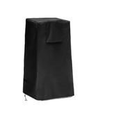 Fauhapyway Housse de protection coupe-vent avec cordon de serrage pour | Tissu Oxford imperméable, pare-pluie, neige, taille 47 x 47 x 84 cm, coupe pierre empilée, couleur noire
