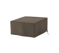Fauhapyway Housse de protection en tissu Oxford 420D imperméable pour barbecue carré avec cordon de serrage 45 x 45 x 28 cm Noir (marron)