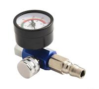 Fauhapyway Jauge de régulateur de filtre à air en ligne, piège à eau, outils pneumatiques pour aérographe, peinture par pulvérisation, filetage 1/4 cuivre (E)