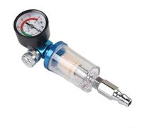 Fauhapyway Jauge de régulateur de filtre à air en ligne, piège à eau, outils pneumatiques pour aérographe, peinture par pulvérisation, filetage 1/4 en cuivre (F)