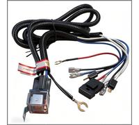 Fauhapyway Kit Câblage Klaxon avec Fusible Protection Circuit | pour fil pour cuivre pur, conductivité élevée, protection circuit, compatible 12V, améliore son klaxon