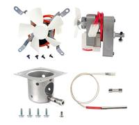 Fauhapyway Kit d'accessoires de barbecue professionnel avec moteur à tarière, ventilateur, brûleur, tige d'allumage pour grils à granulés (120 V, 60 Hz, 1,6 tr/min)