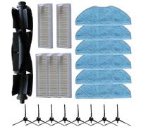 Fauhapyway Kit de pièces de rechange pour Eureka Lvac Voice Nuo et LG R580, brosse principale latérale pour nettoyage en profondeur du sol (B)