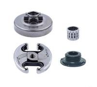 Fauhapyway Kit de pignon de tambour d'embrayage, pignon de jante, assemblage d'embrayage de tronçonneuse, pièces de rechange, accessoires 340 345 350 445 450