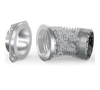 Fauhapyway Kit de raccord magnétique pour grille d'aération de sèche-linge - Joint hermétique - Raccord rapide - Tuyau en aluminium DV180 - Assemblage mural - Sécurisé et efficace - Flux d'air