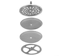 Fauhapyway Kit de remplacement pour cafetière à piston en acier inoxydable avec plaque en spirale compatible avec la plupart des marques pour brassage de café (1000 ml)