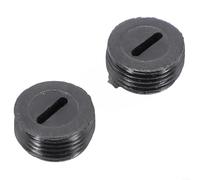 Fauhapyway Lot de 2 capuchons de support de brosse en carbone noir de 13 à 22 mm pour meuleuse d'angle, perceuse électrique, scie, moteur de rechange, accessoires en plastique (13 mm)