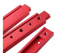 Fauhapyway Lot de 2 glissières en alliage d'aluminium en T pour scie à table, établi de menuiserie, projets de bricolage, 100-450 mm
