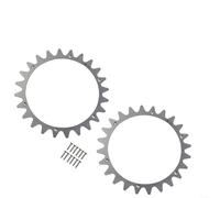 Fauhapyway Lot de 2 pointes en acier inoxydable pour tondeuse robot Landroid modèle L, accessoire de roue fraisée polie pour WR153E WR155E WR147E.1 WR148E