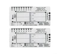 Fauhapyway Lot de 2 règles d'interprétation ECG à 7 étapes, règle d'interprétation ECG, mesure cardiaque, pied à coulisse transparent pour analyse d'intervalle du rythme cardiaque PR QRS