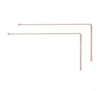 Fauhapyway Lot de 2 tiges de détection de métal en cuivre pur, outil de radiesthésie pour la chasse au trésor et l'emplacement d'objets perdus