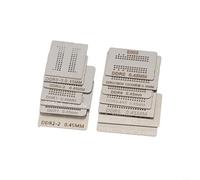 Fauhapyway Lot de 20 pochoirs professionnels pour BGA Reballing - Support de gabarit à chaleur directe avec station en acier inoxydable pour réparation électronique