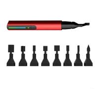 Fauhapyway Lot de 3 ponceuses alternatives MINI - Stylo de ponçage électrique à 3 vitesses avec 8 pointes en nylon