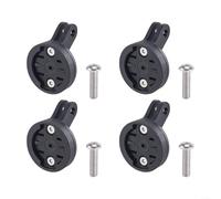 Fauhapyway Lot de 4 adaptateurs de fixation avant étendus pour Garmin, caméra en plastique et support de phare sous ordinateur de vélo, 34 mm de diamètre, noir (ensemble B)