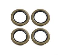 Fauhapyway Lot de 4 joints graissants 01003600 - Rebord métallique pour essieux Dexter Texcom - Pour véhicules récréatifs et remorques de camping-car - Convient à 2358,7 à 3 175 kg D42