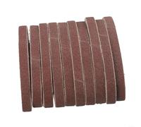 Fauhapyway Lot de 50 bandes abrasives de 330 mm x 10 mm en oxyde d'aluminium pour ponceuse à bande électrique ponceuse à bande de polissage du bois et du métal (3)