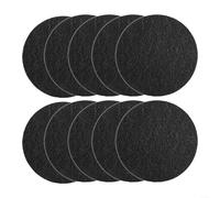 Fauhapyway Lot de 8 filtres à charbon ronds activés pour seau à compost de cuisine, récipient de compostage intérieur, diamètre 17 cm (rond : 165 x 65 x 10 mm)