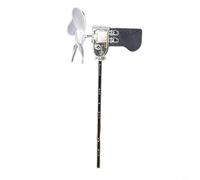 Fauhapyway Mini générateur d'éolienne LED, modèle éducatif, rotation à 360 degrés, outil pédagogique, alignement automatique de la direction du vent