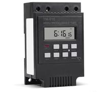 Fauhapyway Minuteur numérique programmable 30 A avec écran LCD 7 jours 17 paramètres marche/arrêt, plage de mémoire de 1 min à 168 h, sauvegarde des systèmes électriques 110 V à 120 V
