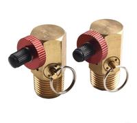 Fauhapyway Outil de collecteur de réservoir d'air avec port de remplissage, soupape de sécurité de rechange en laiton 1,27 cm MNPT à 1/4" FNPT pour compresseur d'air portable