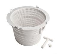 Fauhapyway Panier de rechange pour skimmer de piscine SP5000 Système de filtre avec languettes de verrouillage Blanc