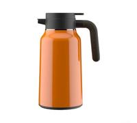 Fauhapyway Pichet Isotherme 2L pour Bureau et Maison Chaud(Orange) | Structure isolante avancée, anse soft touch, finition noire or, résistant aux chocs, durable