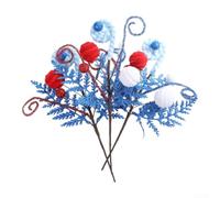 Fauhapyway Pics Décoratifs Étoiles Pailletées 30cm Flexibles(A) | vif, design étoiles feu d'artifice, pour idéal fêtes nationales, 30cm hauteur, lot de 3