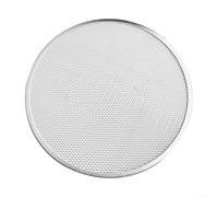Fauhapyway Plaque à pizza en aluminium avec design en maille de 20,3 à 40,6 cm, plaque de cuisson ronde antiadhésive perforée pour la maison et la cuisine (35,6 cm)