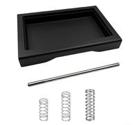 Fauhapyway Plateau d'égouttement fin pour pièces de machine à café Gaggia Classic pour Pro - Plaque amovible à profil bas avec tube en acier pour kit de modification (ensemble de 5 pièces)