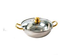 Fauhapyway Poêle wok en acier 201 37 cm à double poignée (40 x 9,5 cm) | Base prête à l'induction, compatible avec la céramique électrique au gaz, taille de 40 cm, répartition uniforme de la chaleur