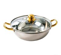 Fauhapyway Poêle wok en acier 201 37 cm à double poignée (42 x 9,7 cm) | Base compatible avec l'induction, compatible avec la céramique électrique à gaz, taille 40 cm, répartition homogène de la
