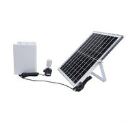 Fauhapyway Pompe à fontaine solaire 6 W 9 V avec batterie de secours, 5 vitesses réglables pour étang à poissons, jardin, kit aérateur extérieur étanche (9 V, 10 W, 5200 mAH)