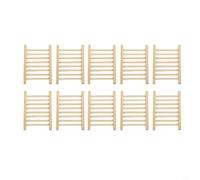 Fauhapyway Porte-savon en pour bois 12x8.5cm Drainant Lot de 10 Porte-savon | Drainage incliné rapide, empêche pâteux, lot économique de 10, pour bois naturel durable