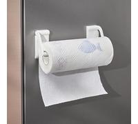 Fauhapyway Porte-serviettes magnétique pour réfrigérateur, support réglable en ABS, avec joint inférieur pour déchirer, blanc