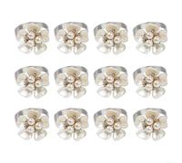 Fauhapyway Porte-Serviettes Perle Nacre 25mm Intérieur Dîner | Design perle nacre, finition , touche raffinÃ©e, pour idÃ©al mariage, dÃ®ner intime