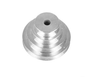 Fauhapyway Poulie de transmission en caoutchouc 4 étapes 5 étapes A Courroie de distribution en forme de V Z4116 Perceuse d'établi Tailles de trou optionnelles 14/18/21 mm (lot de 3)