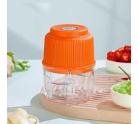 Fauhapyway pour mini Hachoir Électrique 260ml Rechargeable Type-C pour | Rechargeable Type- pour c, fil, autonomie longue, pour idéal , camping, RV, cuisine nomade(Orange)