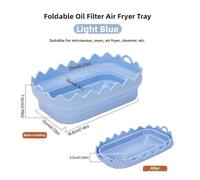 Fauhapyway pour plateau Cuisson Pliable Silicone Four Micro-ondes 2pcs(Light blue)