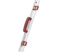 Fauhapyway Règle Niveau Aluminium 50cm Double Fiole Précision(50cm) | Alliage aluminium pour robuste, léger, double fiole précise, pour idéal alignement murs, finition noire durable