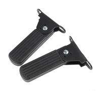 Fauhapyway Repose-pieds avant de vélo électrique, pédales pliables en métal avec caoutchouc antidérapant, repose-jambes E-cyclomoteur, noir (1 paire) (7 cm)
