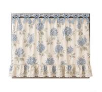 Fauhapyway Rideau de cuisine rustique à motif floral pour cuisinière 77 x 55 cm (B)