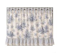Fauhapyway Rideau de cuisine rustique à motif floral pour cuisinière 77 x 55 cm (C)