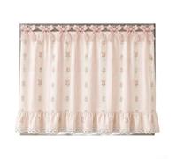 Fauhapyway Rideau de cuisine rustique à motif floral pour cuisinière 77 x 55 cm (d)