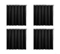 Fauhapyway Rideau de Douche Lourd Ourlet Lesté pour Intimité(dark) | Tissu polyester imperméable, technologie 4 couches, garde la salle de bain sèche, pour idéal douche quotidienne