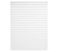 Fauhapyway Rideaux occultants plissés auto-adhésifs en intissé - Hauteur réglable - Taille personnalisable - Pour fenêtre de maison - Blanc - 90 x 150 cm