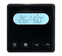 Fauhapyway Smart for Zigbee Panneau de contrôle de température pour domotique Fonctionne avec thermostat sans fil pour chaudière Finition noire ou blanche 11 x 9,5 cm (noir)