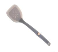 Fauhapyway Spatule en silicone pour sauté : outil de cuisson flexible antiadhésif, résistant à la chaleur et passe au lave-vaisselle pour wok, noir (blanc)