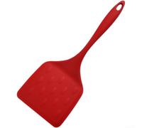 Fauhapyway Spatule Silicone Cuisine Large 33cm Résistante Chaleur | Tête large 12.5cm, retourne aliments facilement, silicone pour durable, ergonomique, usage quotidien(Red)