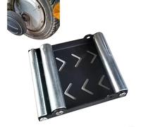 Fauhapyway Support de nettoyage de roue de pneu en métal avec rampe à rouleaux pour l'entretien de la moto et le nettoyage de la chaîne